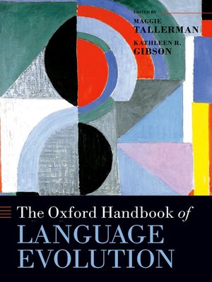 cover image of The Oxford Handbook of Language Evolution